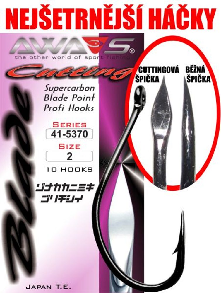 E-shop Awa-S Háčky Cutting Blade 5370 Black Nickel 10ks,Awa-S Háčky Cutting Blade 5370 Black Nickel 10ks