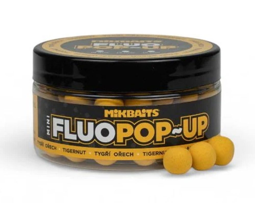 Mikbaits Mini Plovoucí fluo boilie 10mm 100ml - Tygří ořech