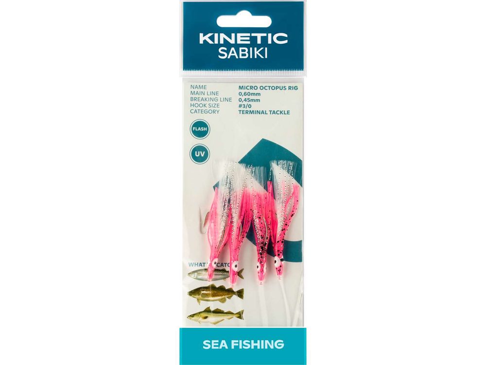 E-shop Kinetic Návazec Sabiki Micro Octopus Pink UV,Kinetic Návazec Sabiki Micro Octopus Pink UV