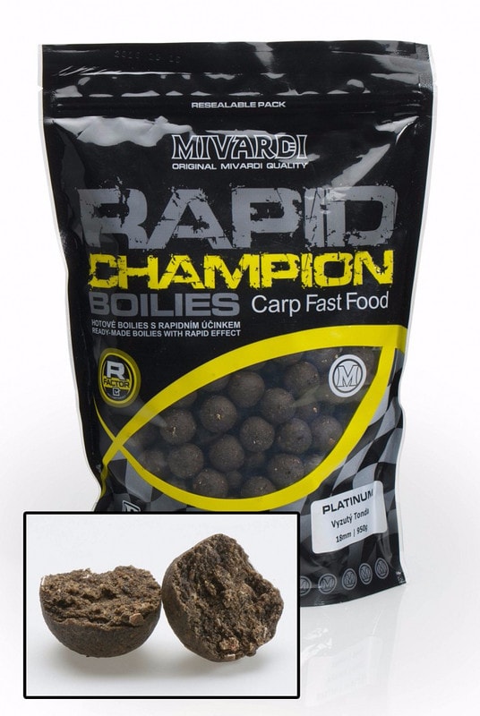 Mivardi Boilies Rapid Champion Platinum Vyzutý Tonda - | 18mm 950g
