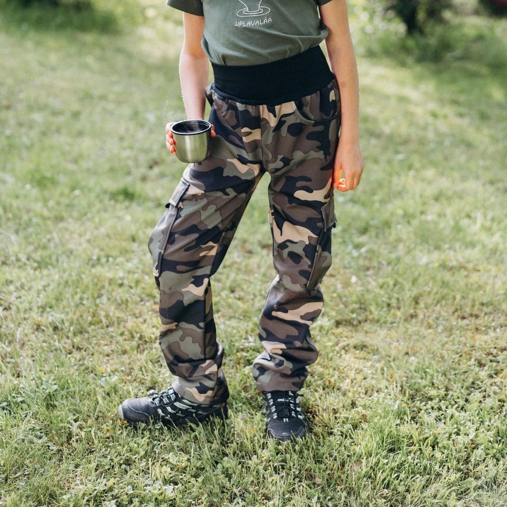 Šijeme srdcem Kalhoty Softshell Bahňáky - 122/128