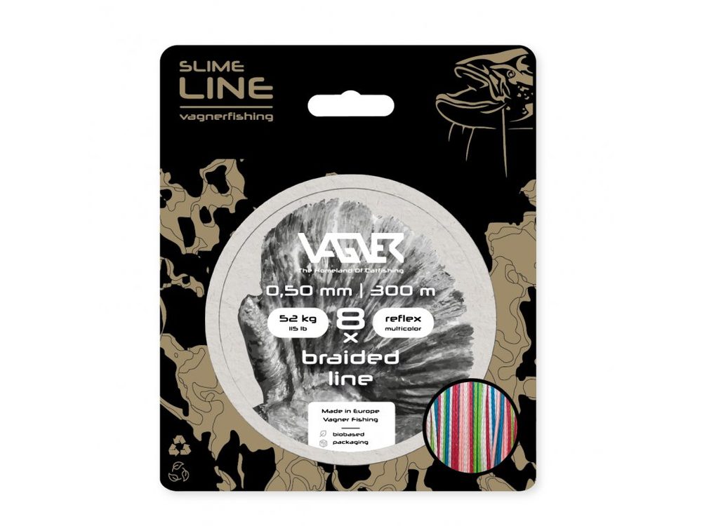 Vagner Šňůra Braided Line Reflex Multicolor 300m - 0,50mm