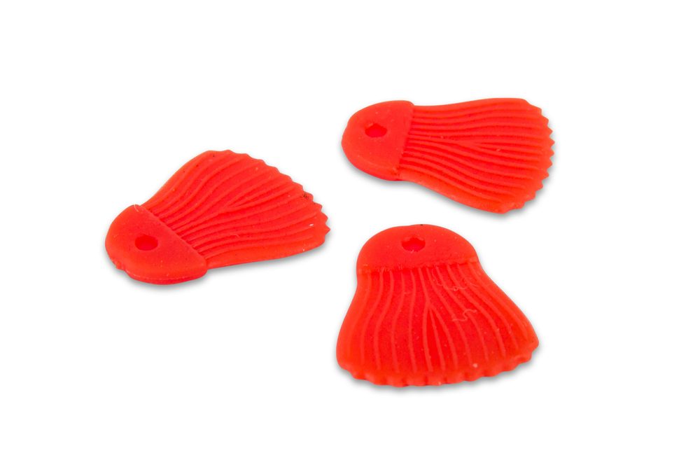 Fox Rage Predator Imitace ploutve Bait Fins Red 25ks