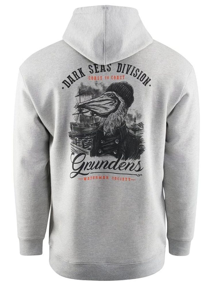 Grundéns Rybářská Mikina Dark Seas X Grundens Portsmith Hoodie Athletic Heather - L