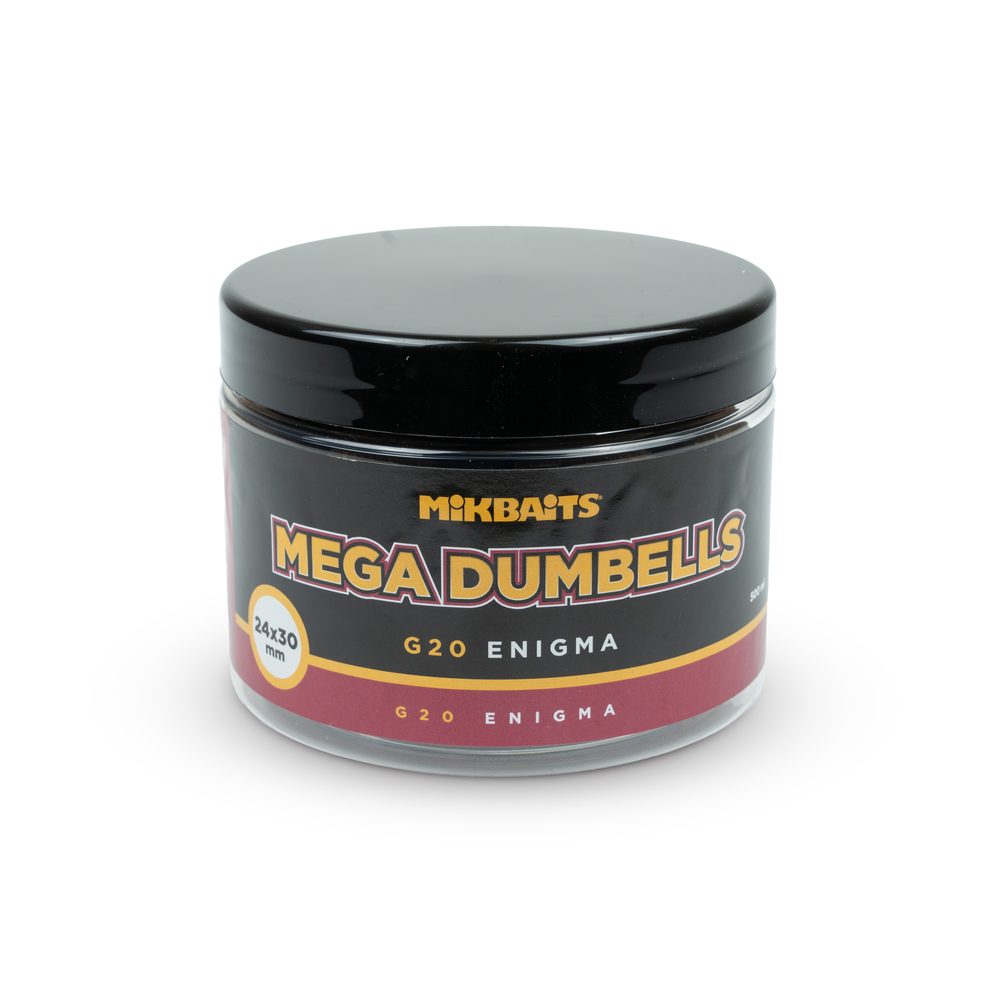 E-shop Mikbaits Boilies Gangster Mega Dumbells G20 Enigma 24x30mm 500ml,Mikbaits Boilies Gangster Mega Dumbells G20 Enigma 24x30mm 500ml