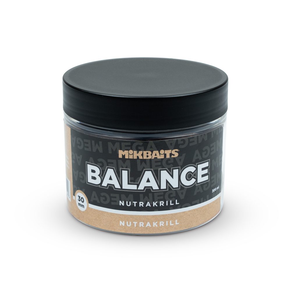 E-shop Mikbaits Boilies Mega Balance 30mm 300ml - NutraKRILL,Mikbaits Boilies Mega Balance 30mm 300ml - NutraKRILL