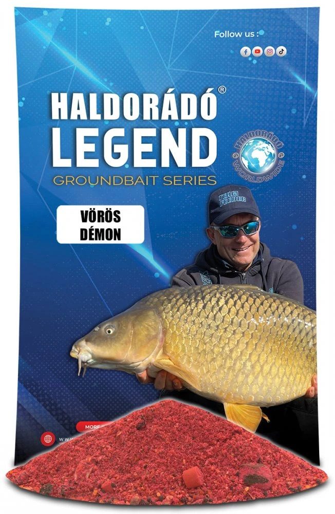 E-shop Haldorádó Vnadící směs Legend Groundbait 800g - Červený démon,Haldorádó Vnadící směs Legend Groundbait 800g - Červený démon