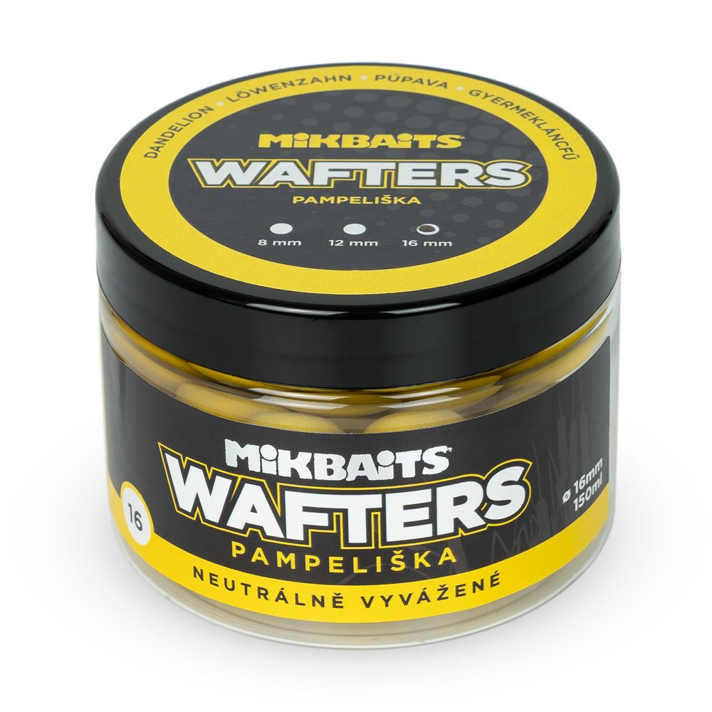 E-shop Mikbaits Boilie vyvážené nástrahy Wafters 150ml - Pampeliška 16mm,Mikbaits Boilie vyvážené nástrahy Wafters 150ml - Pampeliška 16mm
