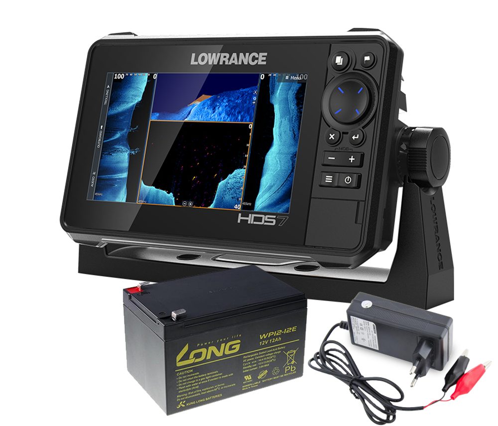 Lowrance Echolot HDS LIVE 7 se sondou Active Imaging 3v1 + baterie + nab�je?ka ZDARMA