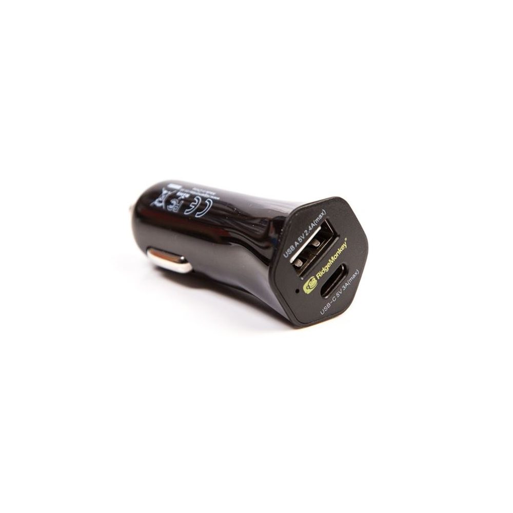 E-shop RidgeMonkey Autoadaptér Vault 15W USB-C Car Charger,RidgeMonkey Autoadaptér Vault 15W USB-C Car Charger