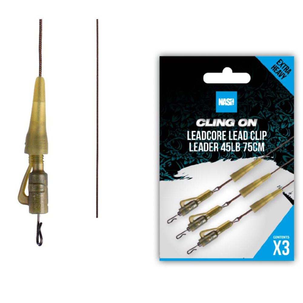 E-shop Nash Montáž Ready Tied Leadcore Lead Clip Leader 45lb 75cm 3ks,Nash Montáž Ready Tied Leadcore Lead Clip Leader 45lb 75cm 3ks