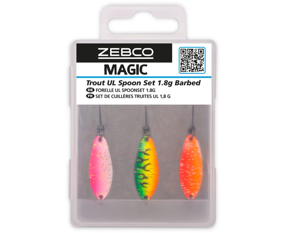Zebco Plandavka Target Fish Trout UL Spoon Set 3ks - 1,8g,Zebco Plandavka Target Fish Trout UL Spoon Set 3ks - 1,8g