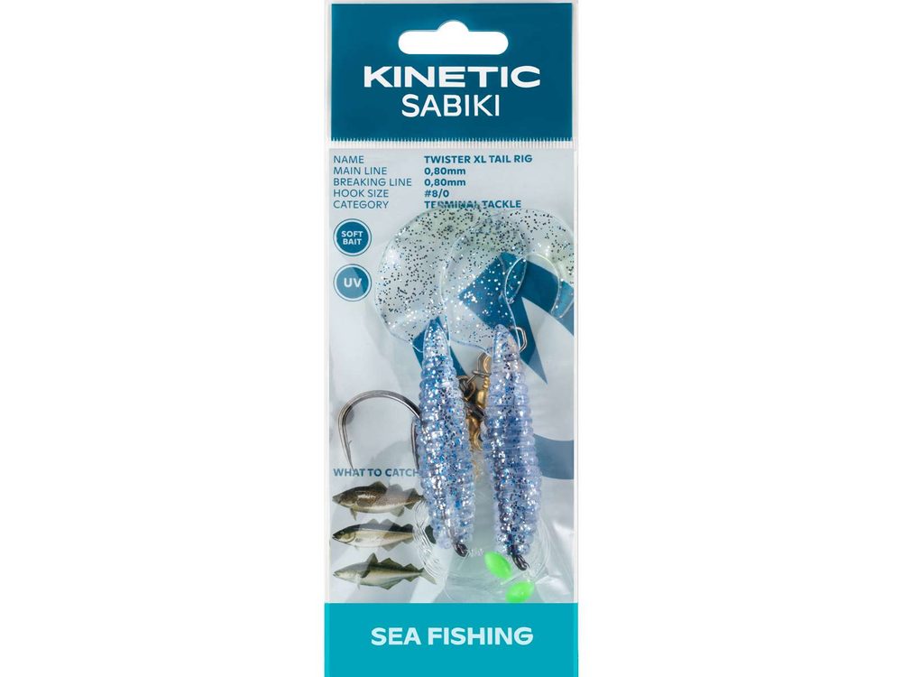 E-shop Kinetic Gumová nástraha Sabiki Twister XL,Kinetic Gumová nástraha Sabiki Twister XL