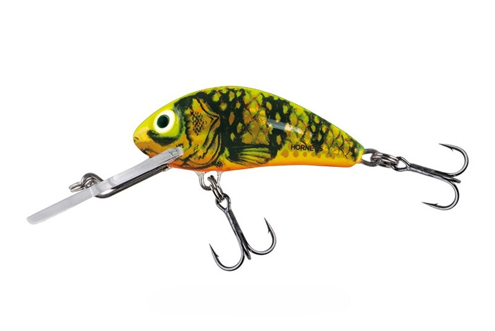Salmo Wobler Hornet Floating Holographic Gold Fluro Perch,Salmo Wobler Hornet Floating Holographic G...