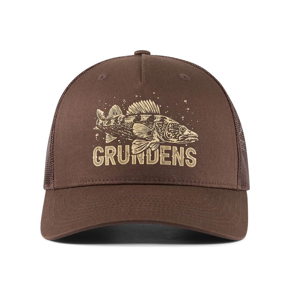 Grundéns Kšiltovka King of the Lakes Trucker Brown O/S