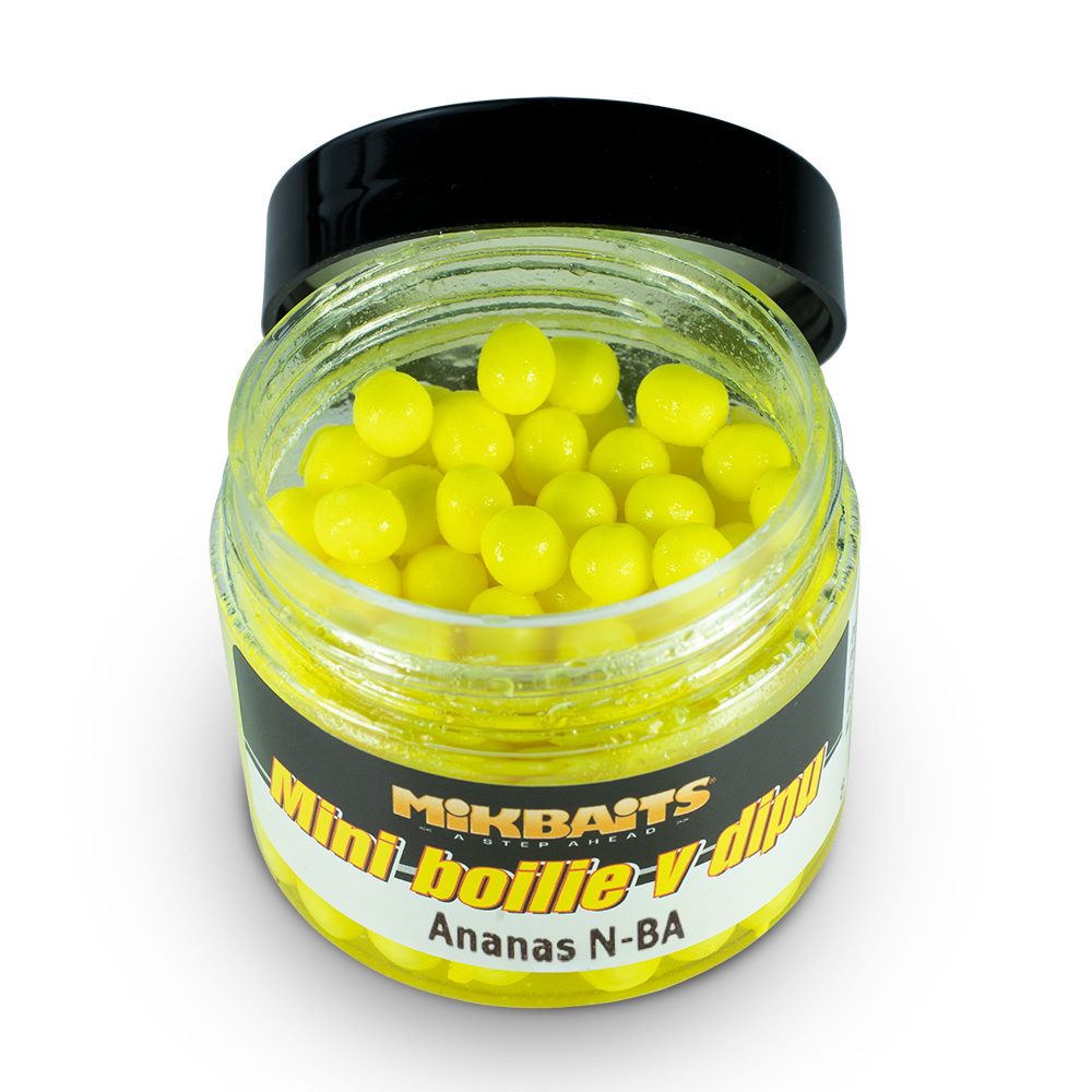 E-shop Mikbaits Mini boilie v dipu 50ml - Ananas NB-A,Mikbaits Mini boilie v dipu 50ml - Ananas NB-A