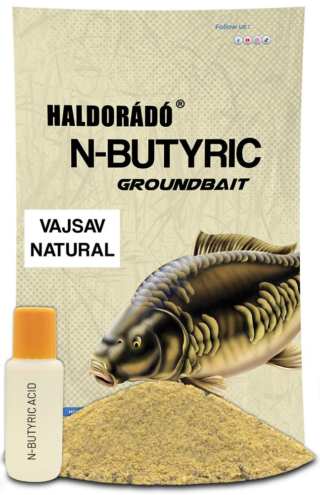 E-shop Haldorádó Vnadící směs N-Butyric Groundbait 800g + 50ml Aroma - Kyselina máslová,Haldorádó Vnadící směs N-Butyric Groundbait 800g + 50ml Aroma - Kysel