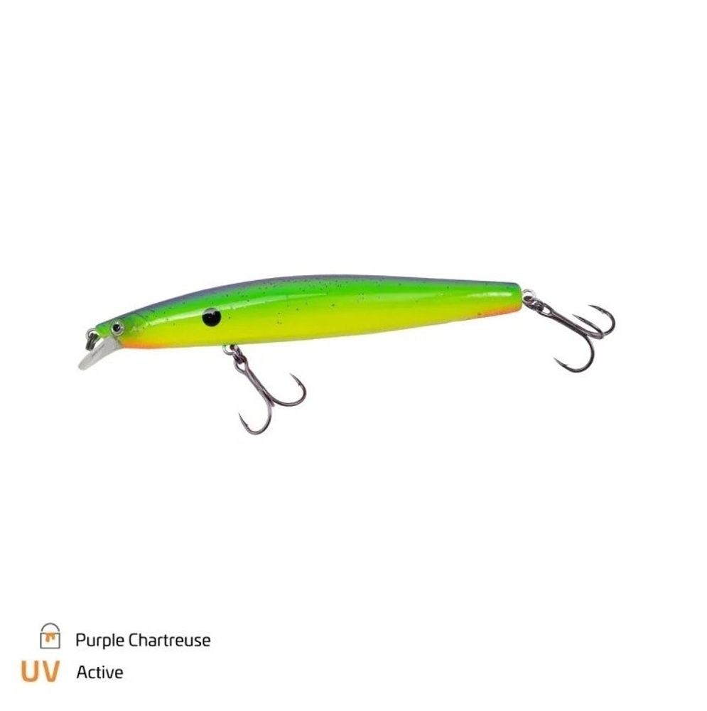Zeck Wobler Zander Laufer 105 - Purple Chartreuse