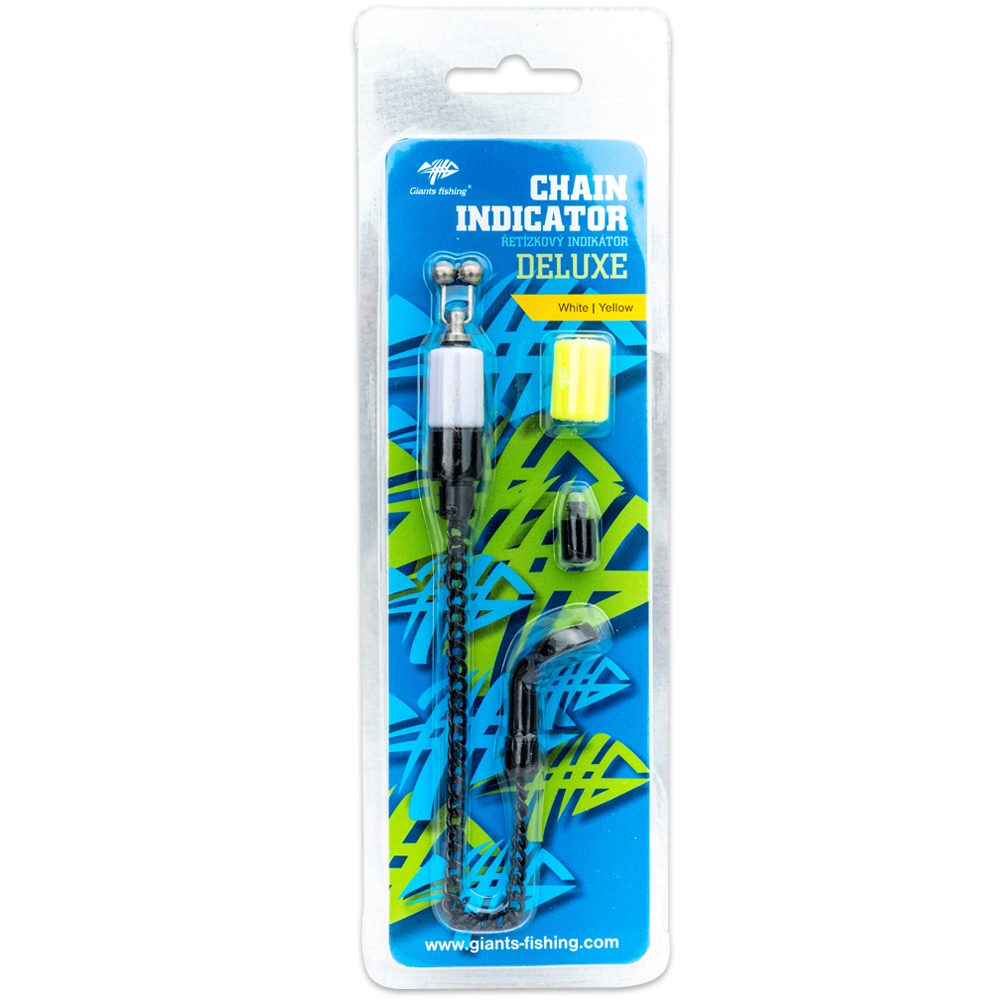 E-shop Giants Fishing Řetízkový indikátor Chain Indicator Deluxe - White/Yellow,Giants Fishing Řetízkový indikátor Chain Indicator Deluxe - White/Yellow