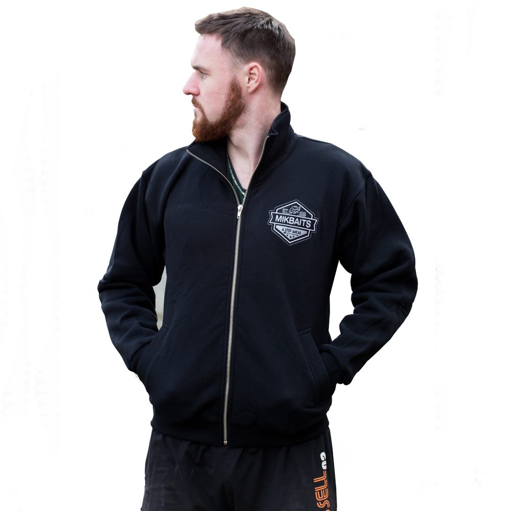 E-shop Mikbaits Rybářská Mikina fans team se zipem černá - vel. L,Mikbaits Rybářská Mikina fans team se zipem černá - vel. L