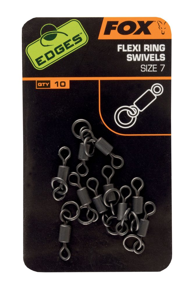 E-shop Fox Obratlíky s kroužkem Edges Flexi Ring Swivel,Fox Obratlíky s kroužkem Edges Flexi Ring Swivel