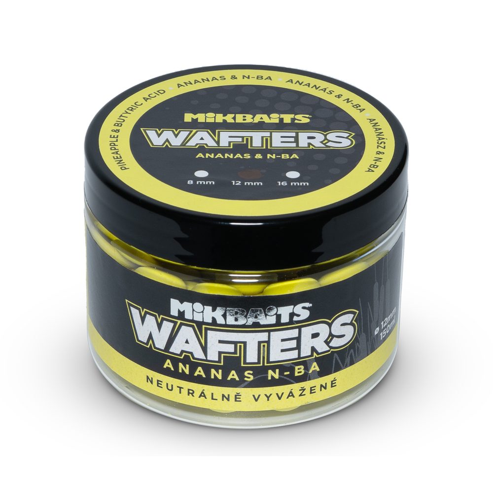 E-shop Mikbaits Boilie vyvážené nástrahy Wafters 150ml - Ananas N-BA 12mm,Mikbaits Boilie vyvážené nástrahy Wafters 150ml - Ananas N-BA 12mm