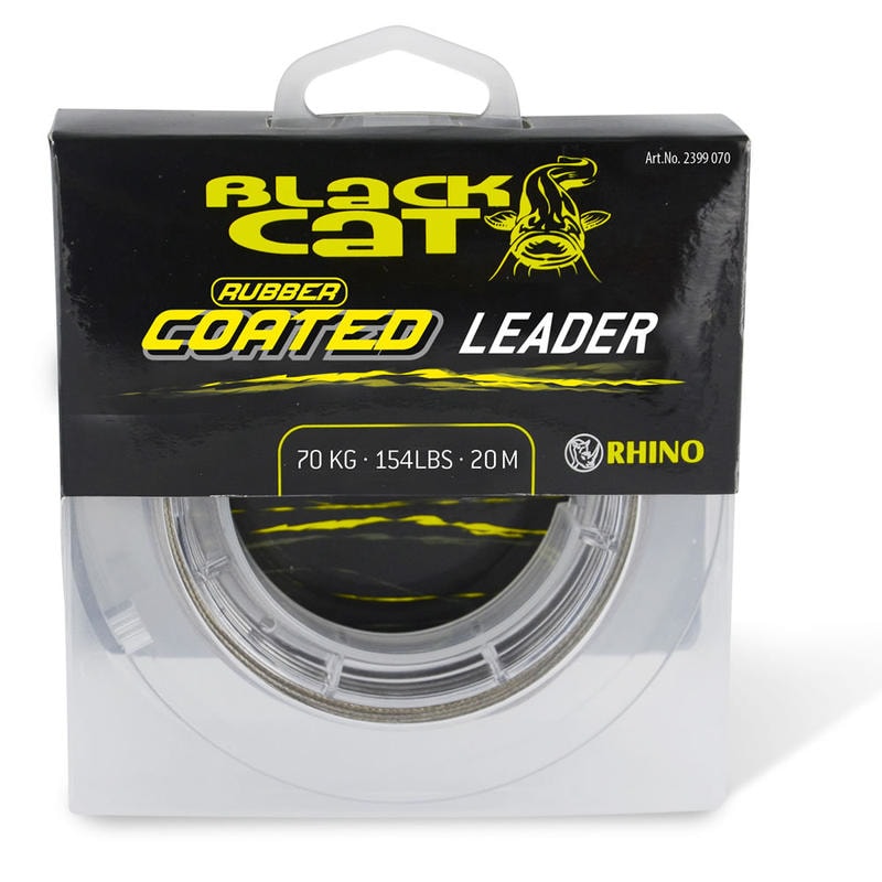 Black Cat Šňůra Rubber Coated Leader 20m