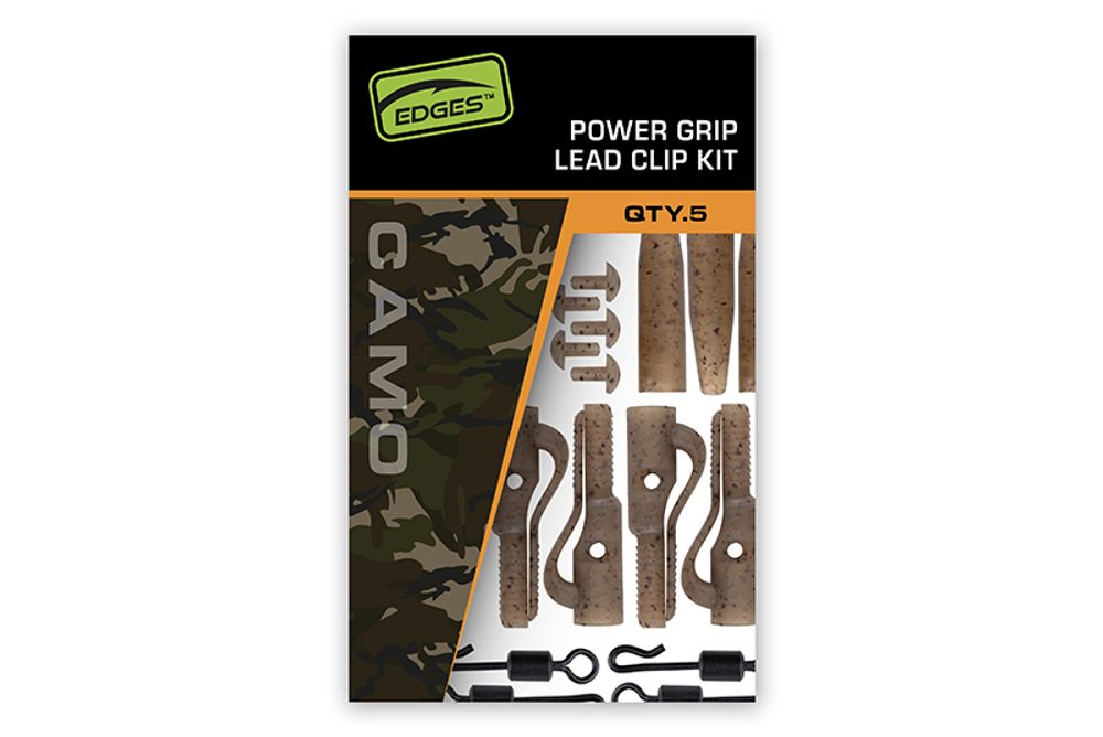 Fox Závěsky Edges Camo Power Grip Lead Clip Kit 5ks