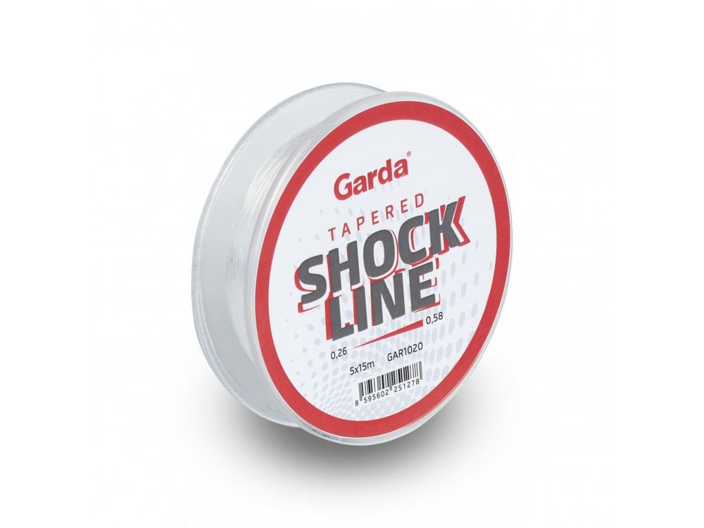 E-shop Garda Šokový Vlasec Shock Line 5x15m 0,26-0,58mm,Garda Šokový Vlasec Shock Line 5x15m 0,26-0,58mm