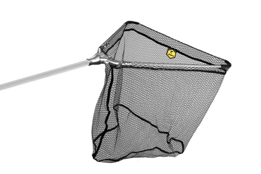 E-shop Delphin Podběrák kovový střed s pogumovanou síťkou - 60x60/170cm,Delphin Podběrák kovový střed s pogumovanou síťkou - 60x60/170cm