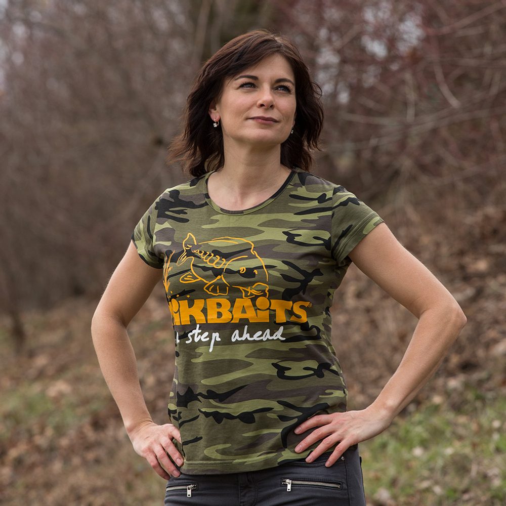 Mikbaits Dámské tričko camou Ladies team - XL