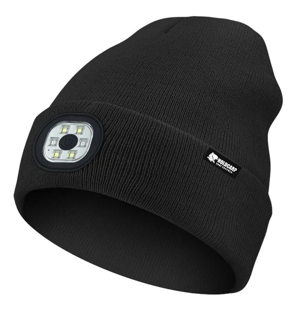 E-shop Holdcarp Zimní čepice LED Light Beanie černá,Holdcarp Zimní čepice LED Light Beanie černá