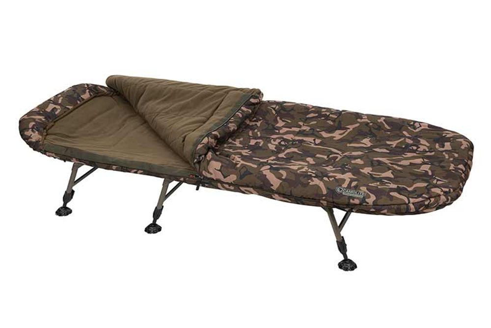 Fox Rybářské lehátko se spacákem Camolite Compact Sleep System,Fox Rybářské lehátko se spacákem Camolite Compact Sleep System