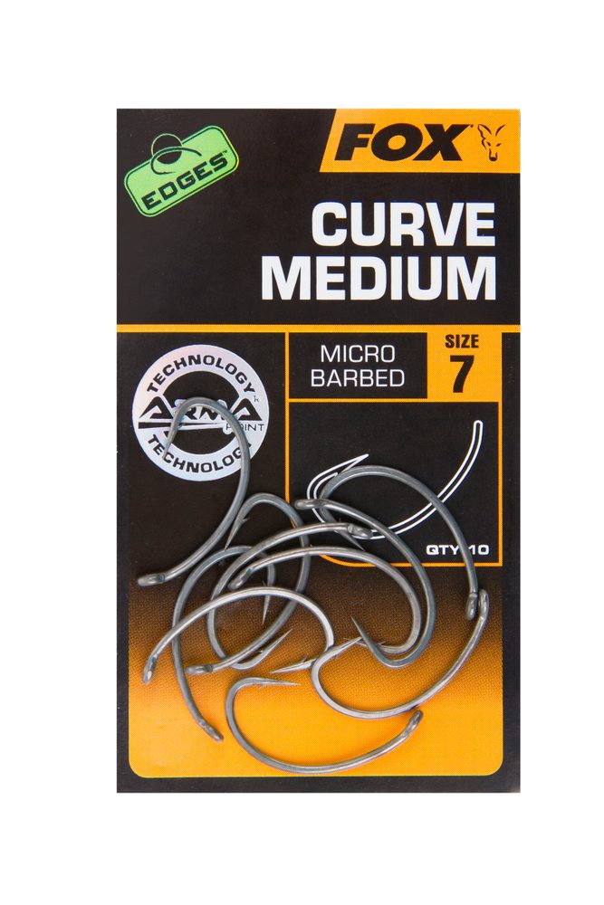 E-shop Fox Háčky EDGES Curve Shank Medium 10ks,Fox Háčky EDGES Curve Shank Medium 10ks