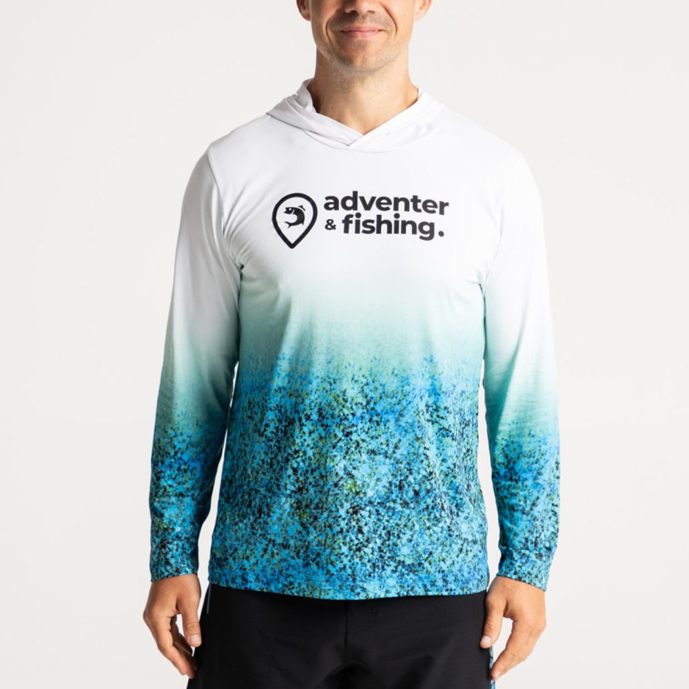 Fotografie Adventer & fishing Funkční hoodie UV tričko Bluefin Trevally - M