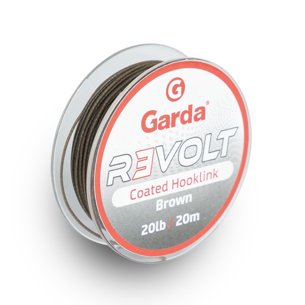 Garda Návazcová šňůra Revolt Coated Hooklink 20m - hnědá 20lb,Garda Návazcová šňůra Revolt Coated Hooklink 20m - hnědá 20lb