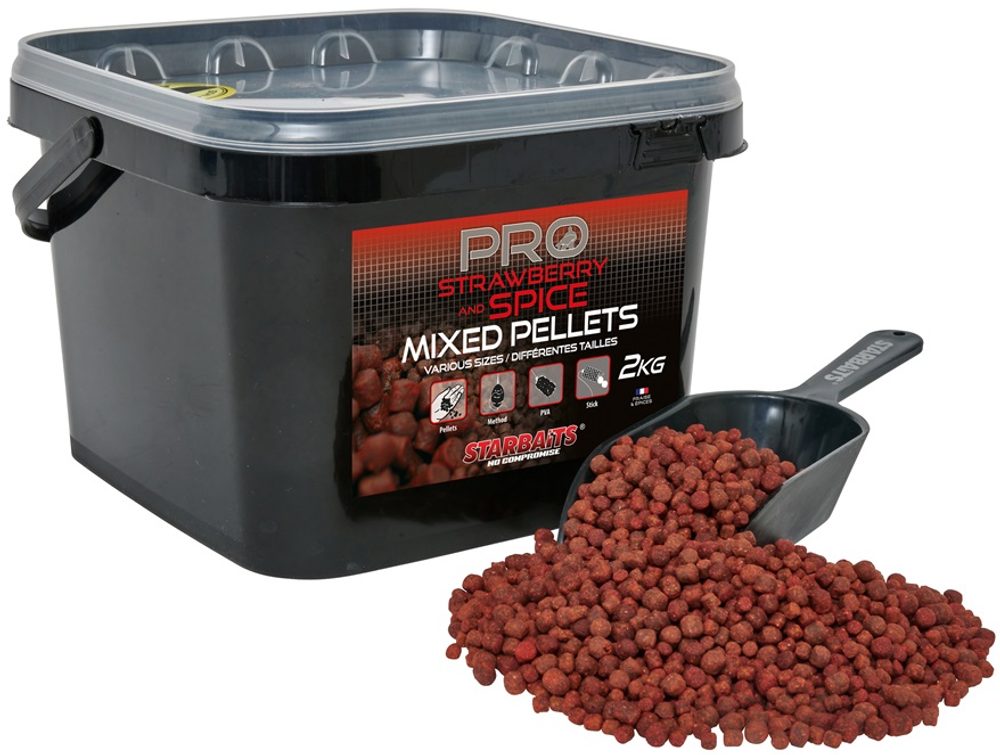 E-shop Starbaits Peletky Mixed Pellets 2kg - Strawberry Spice,Starbaits Peletky Mixed Pellets 2kg - Strawberry Spice
