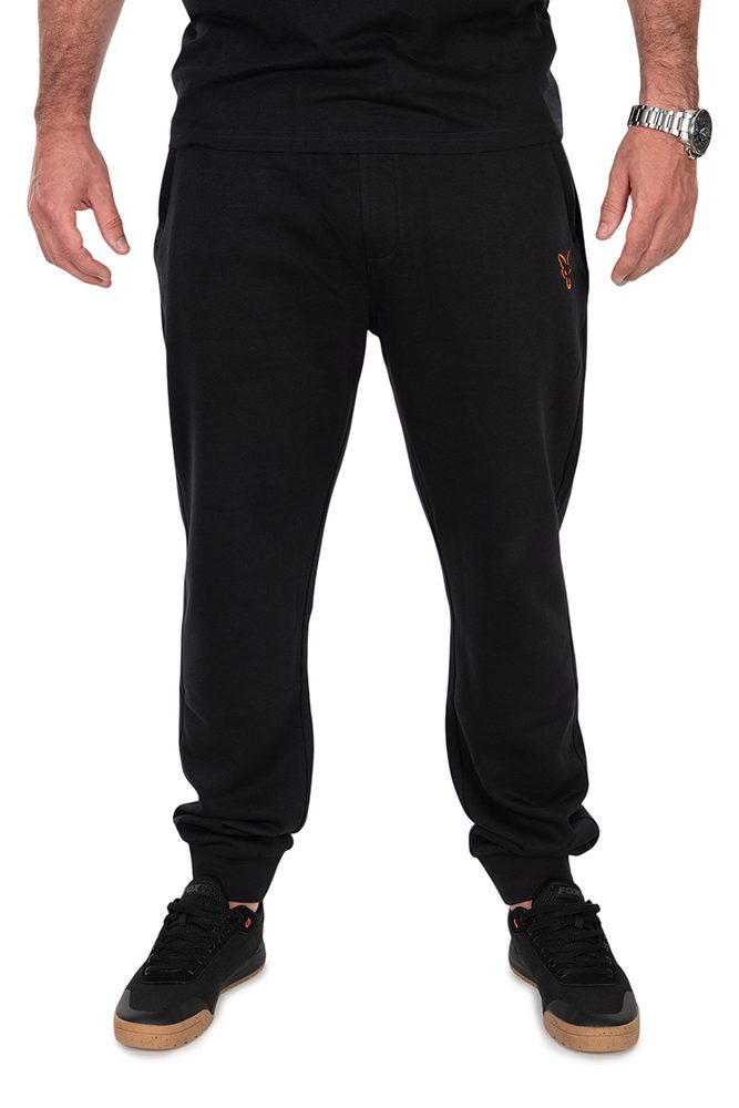 Fox Rybářské Tepláky Classic Jogger Black / Orange - XXXL