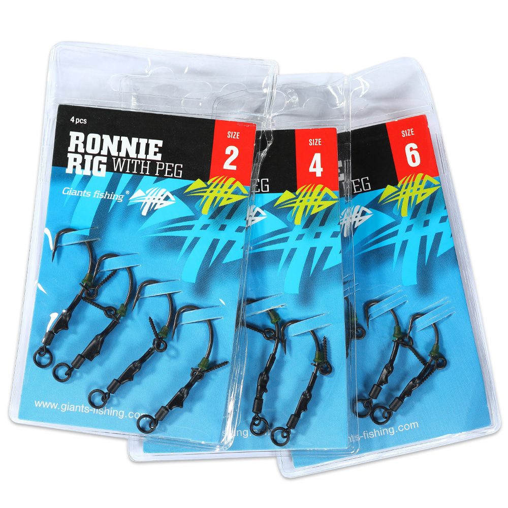 Fotografie Giants Fishing Kaprový návazec Ronnie Rig with Peg 4ks - vel.2