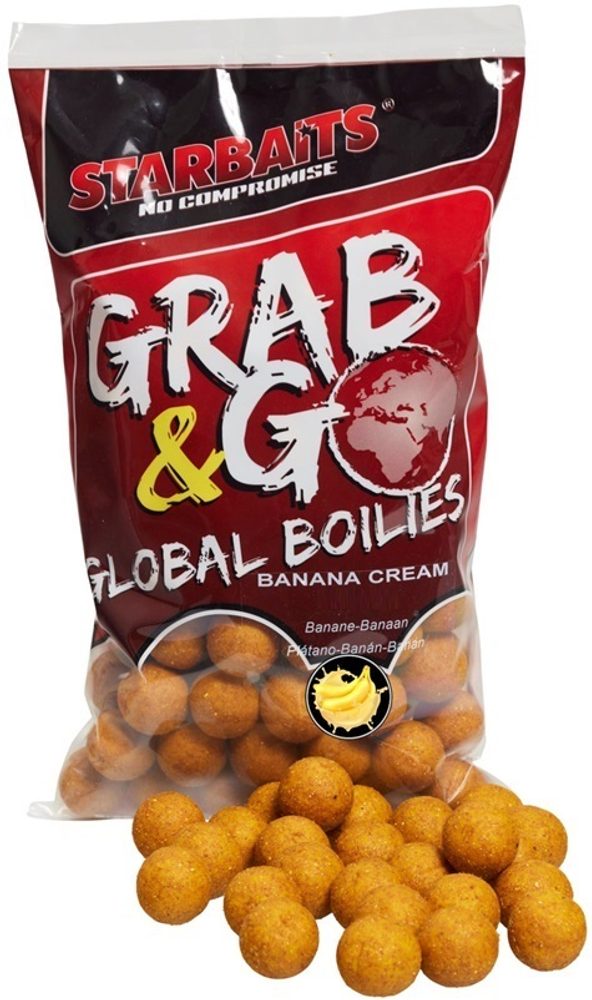 Starbaits Boilie Global Banana Cream - 14mm 800g