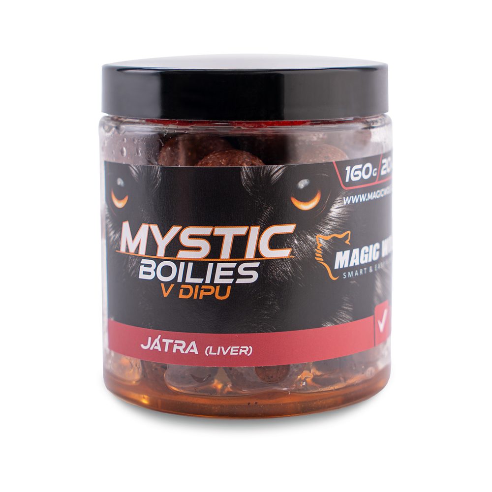 E-shop Magic Wolf Boilies v dipu Mystic 160g - Játra 24mm,Magic Wolf Boilies v dipu Mystic 160g - Játra 24mm