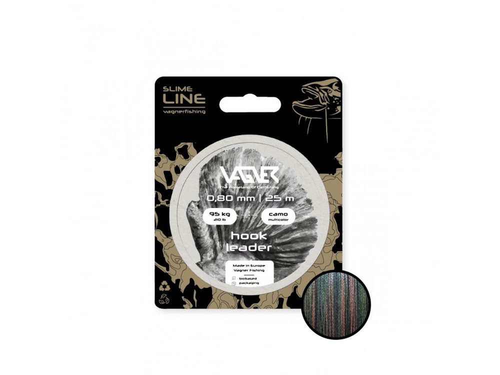 E-shop Vagner Návazcová šňůra Hook Leader Camo Multicolor 25m,Vagner Návazcová šňůra Hook Leader Camo Multicolor 25m