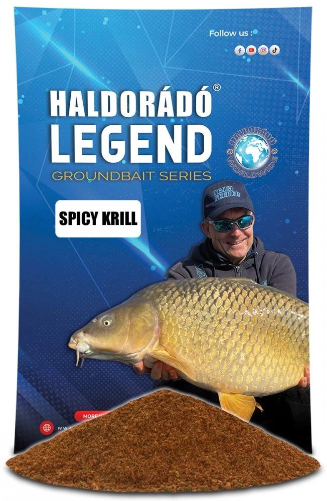 E-shop Haldorádó Vnadící směs Legend Groundbait 800g - Spicy krill,Haldorádó Vnadící směs Legend Groundbait 800g - Spicy krill