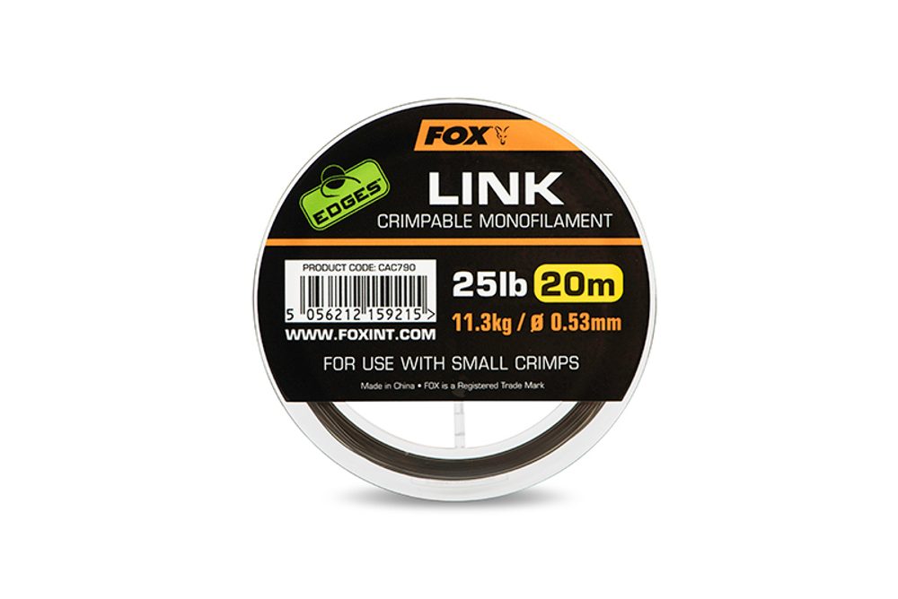 E-shop Fox Vlasec Link Trans Khaki Mono 20m - 25lb/0.53mm,Fox Vlasec Link Trans Khaki Mono 20m - 25lb/0.53mm