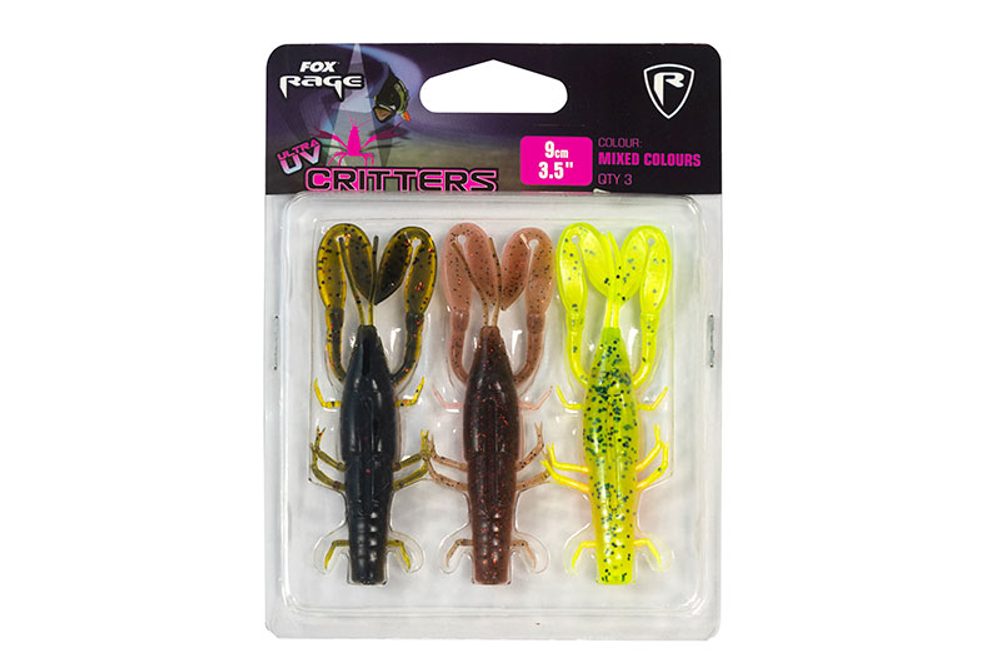 Fotografie Fox Rage Gumová nástraha Critters Bulk Mixed Colours 3ks - 7cm