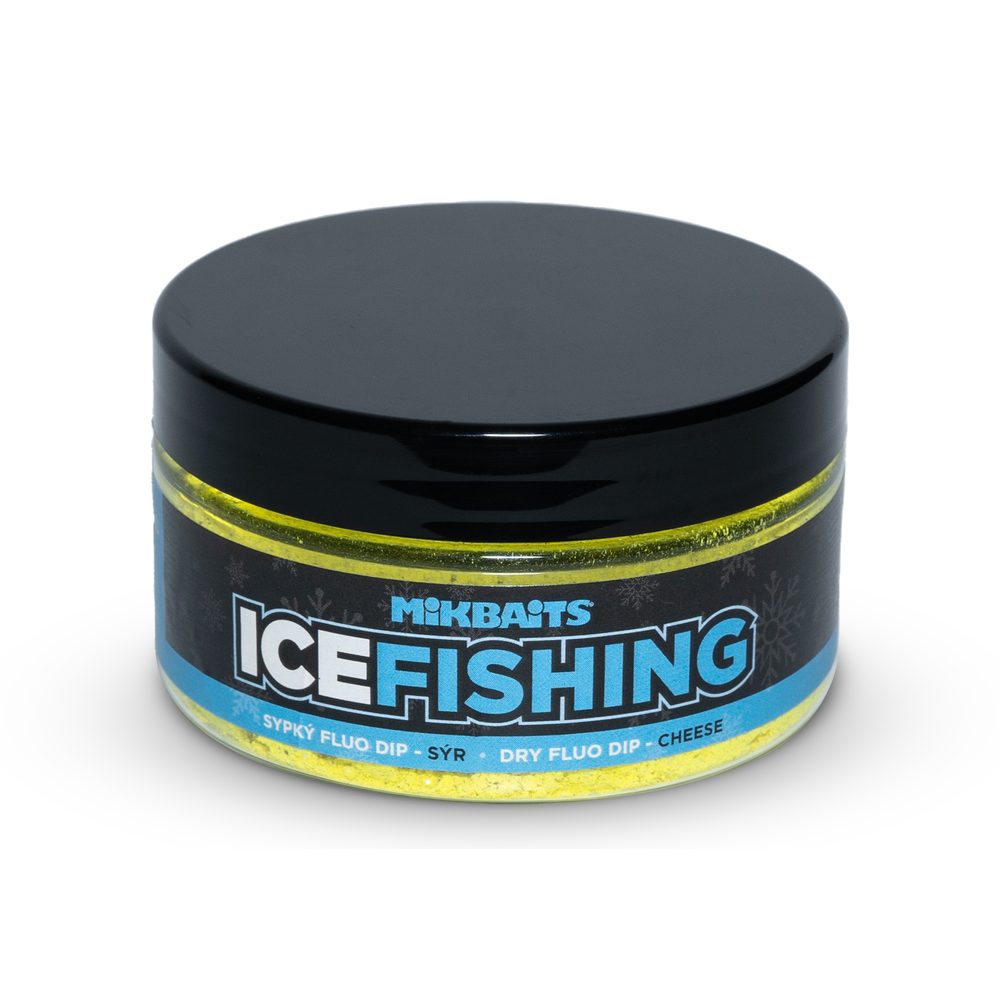 Mikbaits Ice Fishing Range Sypký Fluo dip 100ml - Sýr