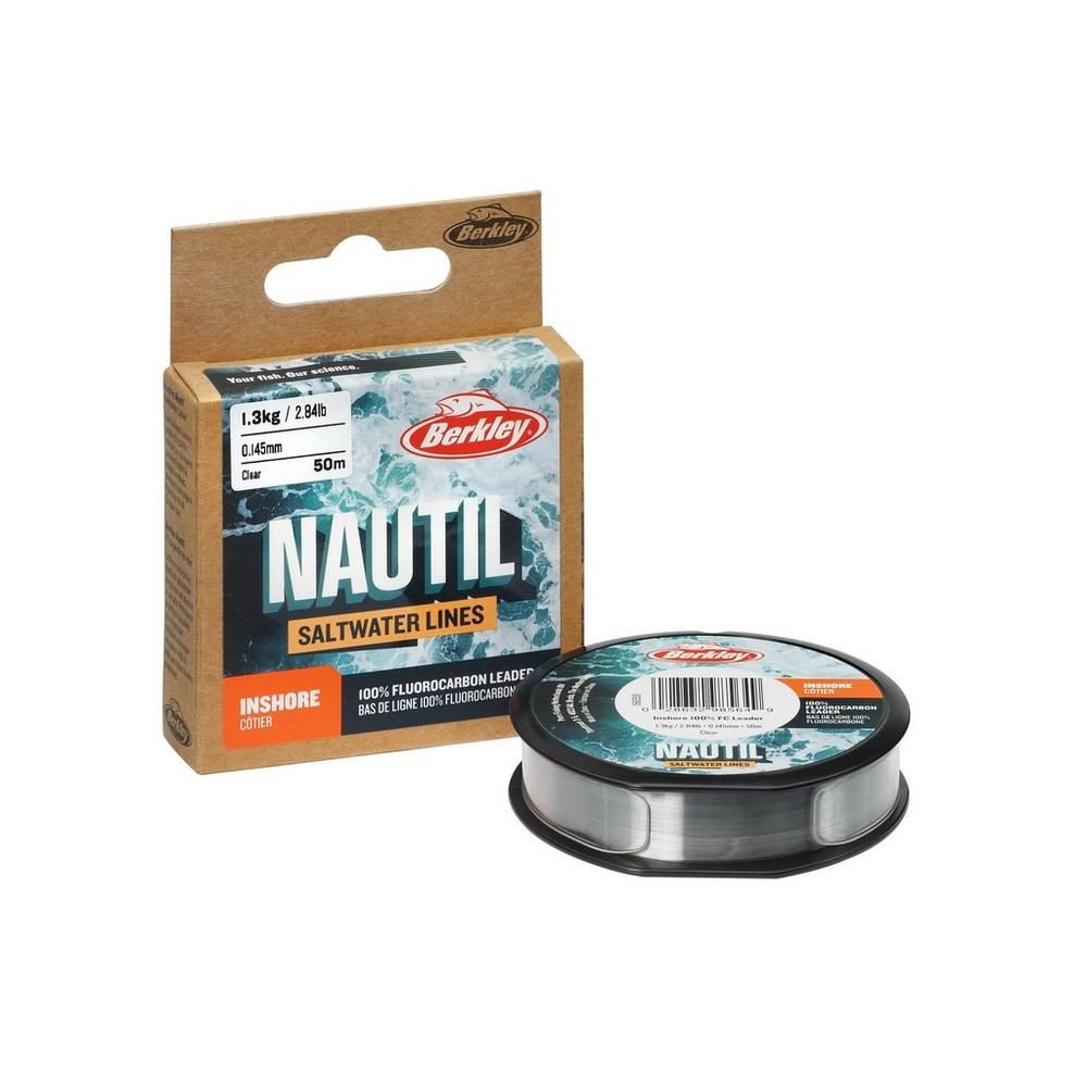 E-shop Berkley Fluorocarbon Nautil Inshore Fluorocarbon Clear 50m - 0,14mm 1,3kg,Berkley Fluorocarbon Nautil Inshore Fluorocarbon Clear 50m - 0,14mm 1,3kg