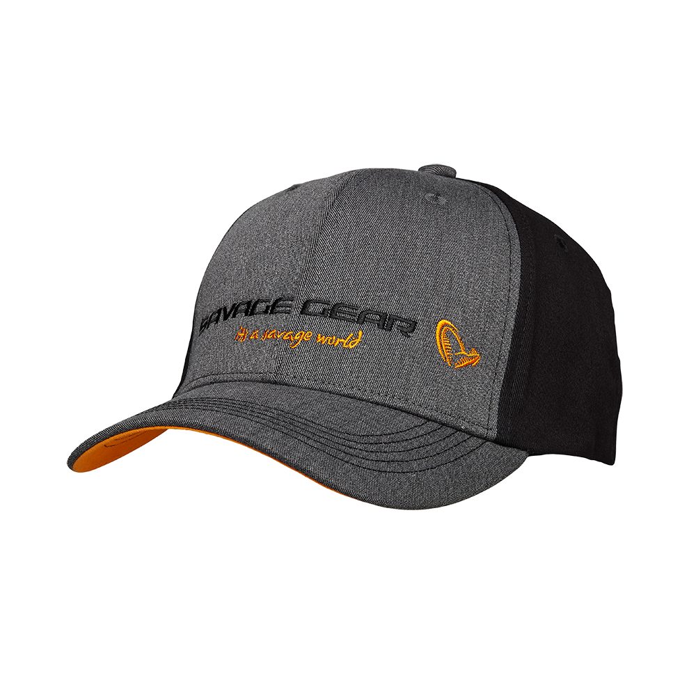 E-shop Savage Gear Kšiltovka Strike Cap Onesize Grey Melange/Black,Savage Gear Kšiltovka Strike Cap Onesize Grey Melange/Black
