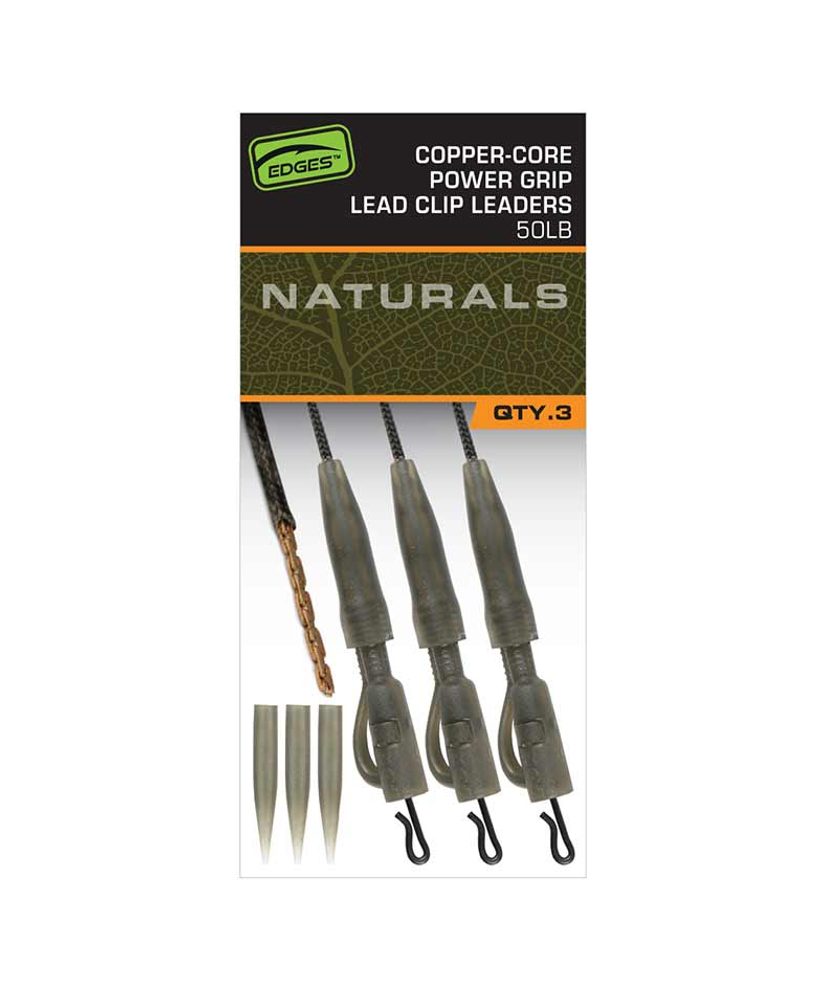 E-shop Fox Montáž Edges Naturals Copper-Core Power Grip Lead Clip Leaders 3ks,Fox Montáž Edges Naturals Copper-Core Power Grip Lead Clip Leaders 3ks