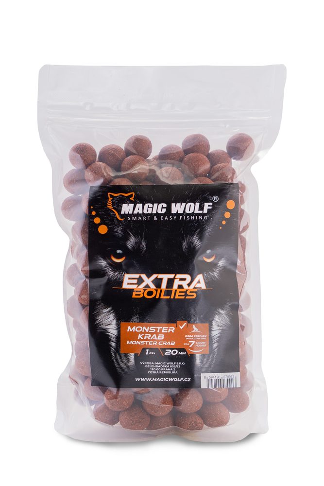 E-shop Magic Wolf Boilies Extra 1kg - Monster krab 24mm,Magic Wolf Boilies Extra 1kg - Monster krab 24mm